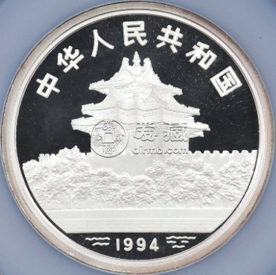 1994年5盎司婴戏图银币价格   5盎司婴戏图银币值多少钱
