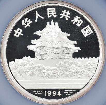1994年5盎司婴戏图银币价格   5盎司婴戏图银币值多少钱