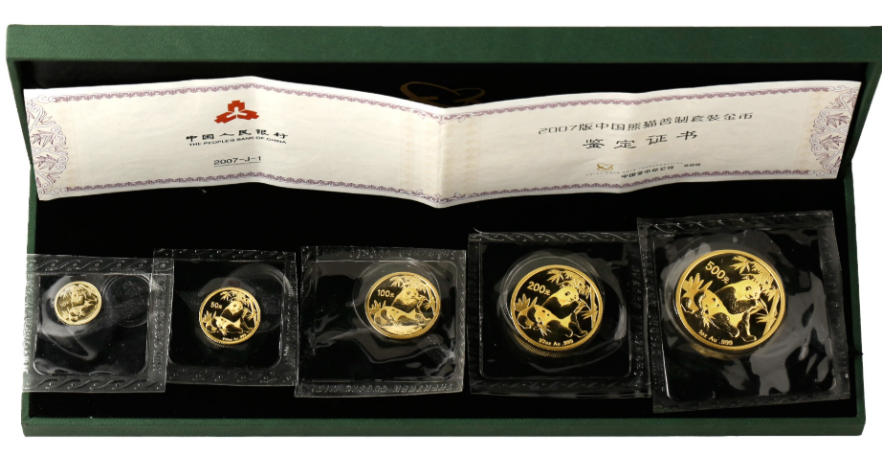 2007年熊猫金币价格   2007年熊猫金币套装最新价格