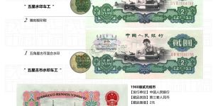 车工2元价格     1960年2元车工2元纸币价格