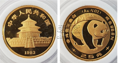1983年熊猫金币回收价格一览