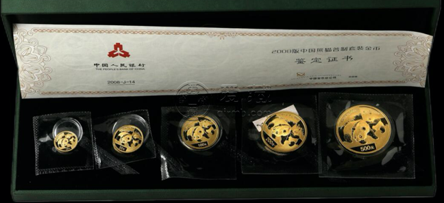 2008年熊貓金幣回收價格；2008年熊貓金幣套裝市場價值