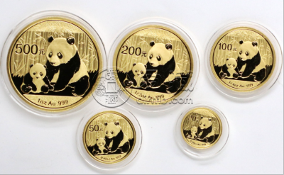 2012年熊猫金币一套价格   2012年熊猫金币五枚套装多少钱