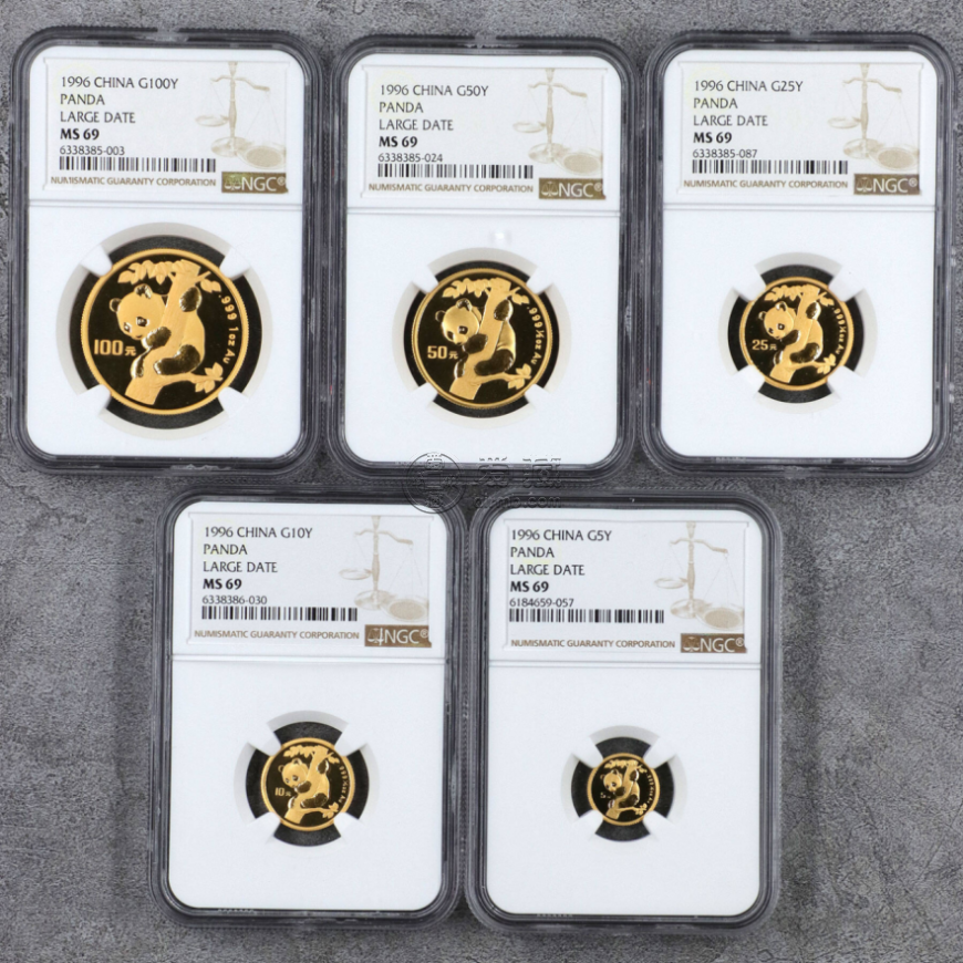 1996年熊貓金幣價格表   1996年熊貓金幣一套多少錢