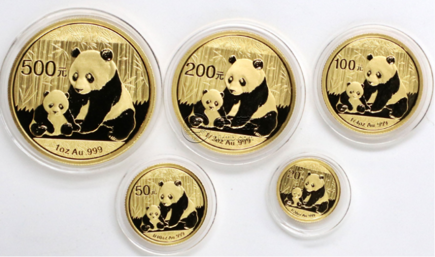 2012熊貓金幣套裝市場價  2012年一套五枚熊貓金幣多少錢
