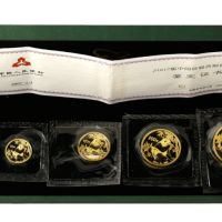 2007年熊猫金币回收价目表   2007年五枚套装熊猫金币多少钱