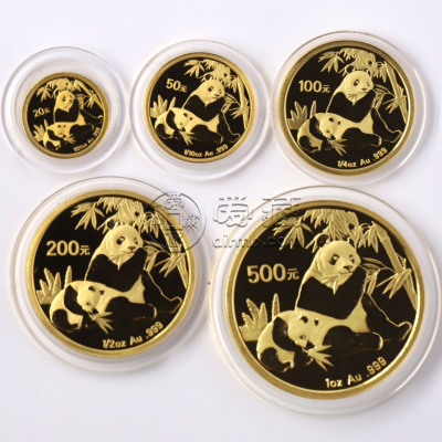 2007年熊猫金币回收价目表   2007年五枚套装熊猫金币多少钱