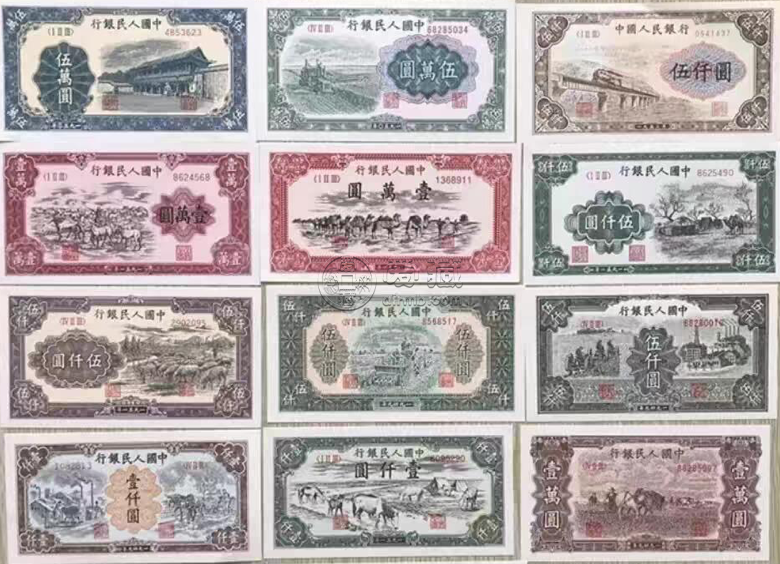起重机500元价格  第一套人民币起重机500元市场价值