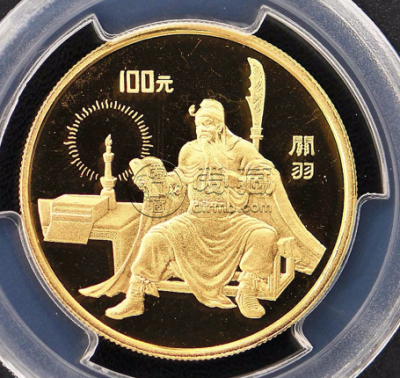 三国演义第1组关羽金币价格  1盎司关羽金币市场价值