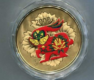 2011兔年5盎司彩金币价格  2011生肖兔金币回收价格