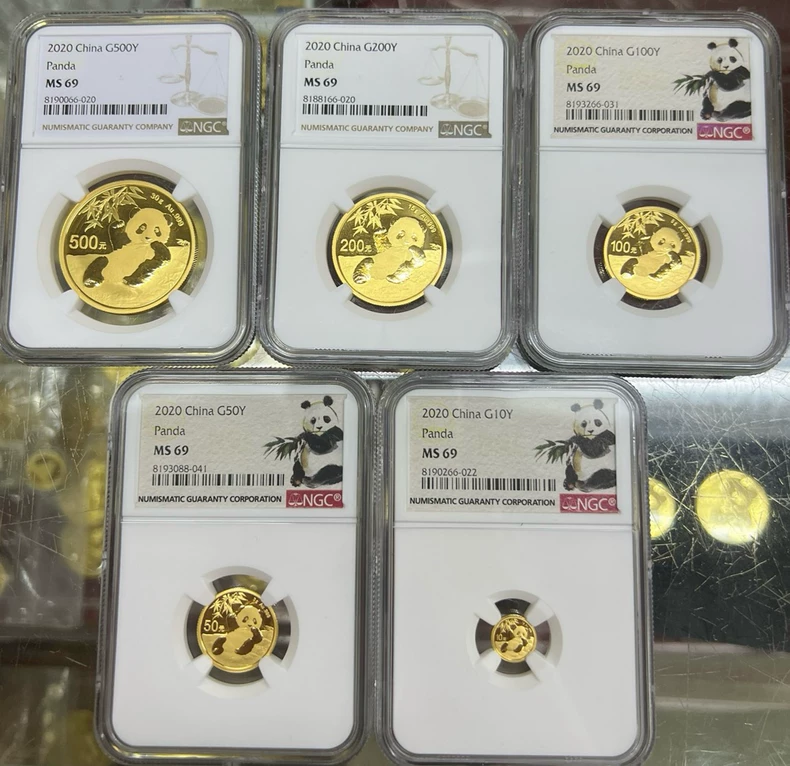 2020年熊猫金币回收价格   2020年熊猫金币五枚套装价值多少