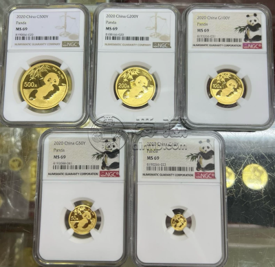 2020年熊猫金币回收价格   2020年熊猫金币五枚套装价值多少