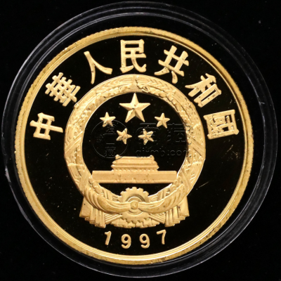 珍稀动物第5组白海豚金币价格  1997年第5组白海豚金币值多少钱