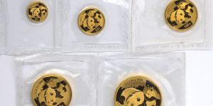 2008年熊猫金币多少钱一套   2008年熊猫金币五枚套装价格