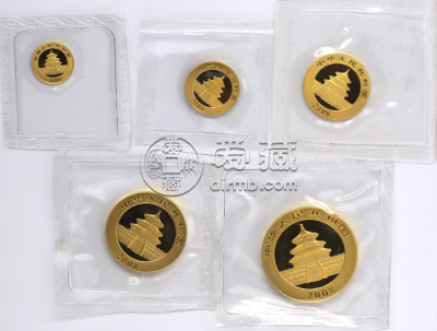 2008年熊猫金币多少钱一套   2008年熊猫金币五枚套装价格