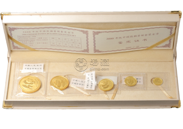 2000年熊猫金币价格   2000年熊猫金币套装值多少钱