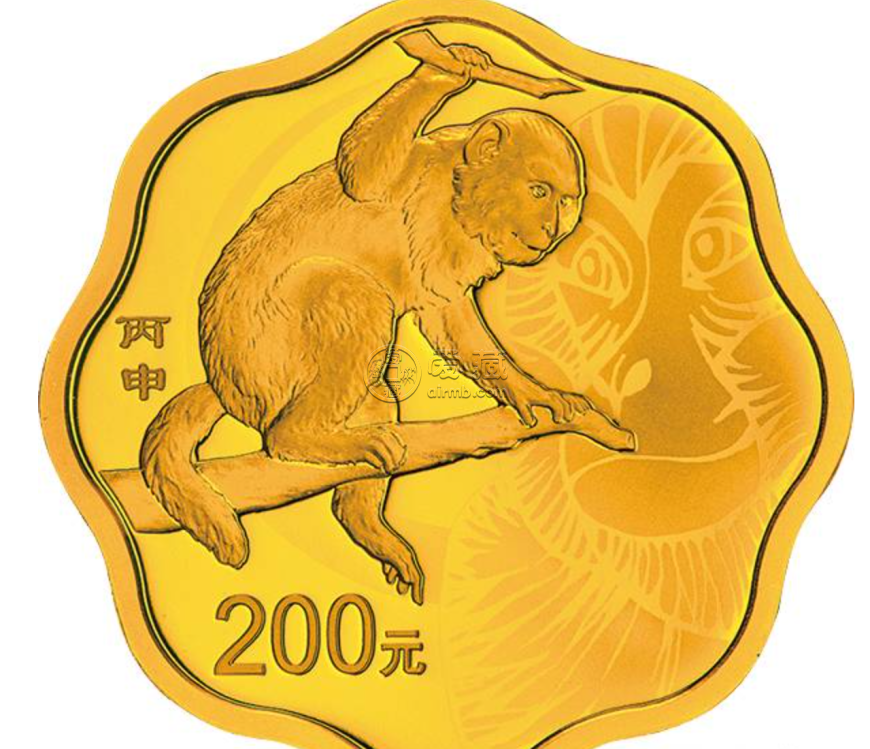 2016年1公斤梅花形生肖猴金币回收价格