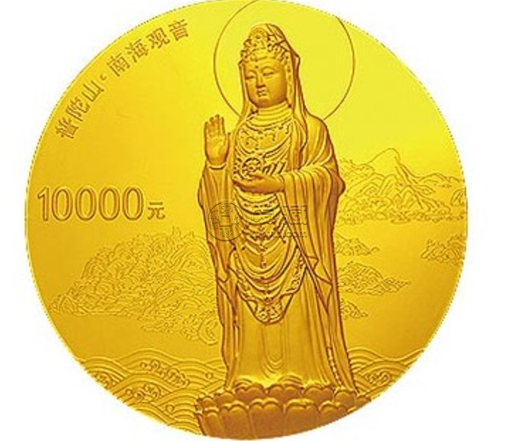 2013年1公斤普陀山金币回收价格