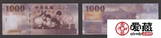 1000元(1999年版)