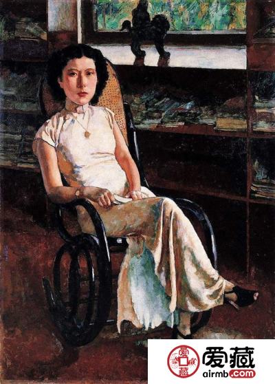  徐悲鸿《珍妮小姐画像》