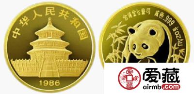 1986年版中国熊猫金币