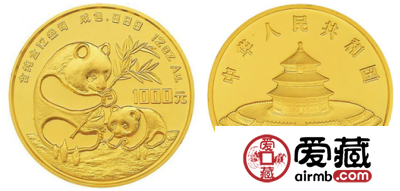 1986年版12盎司中国熊猫金币
