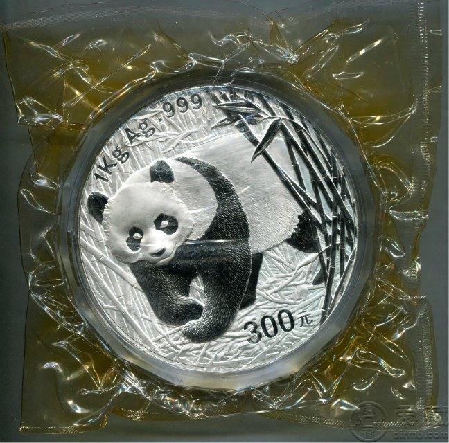 2002年熊猫一公斤银币