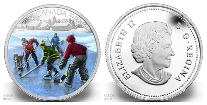 加拿大将发行冰上曲棍球纪念银币