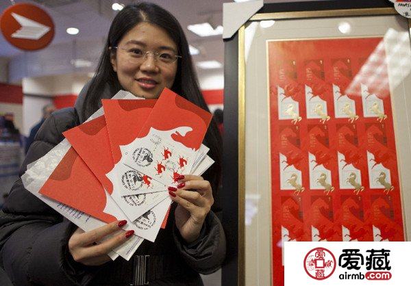加拿大發(fā)售馬年郵票受熱捧