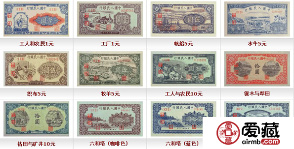 第一套人民币价格表图片详解