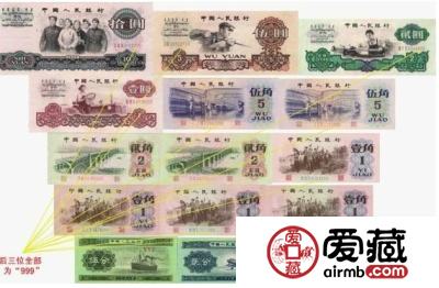 第三套人民币豹子号图片与价格