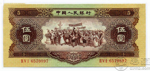 海鸥5元人民币