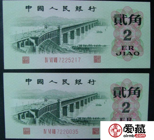 贰角纸币价格与图片