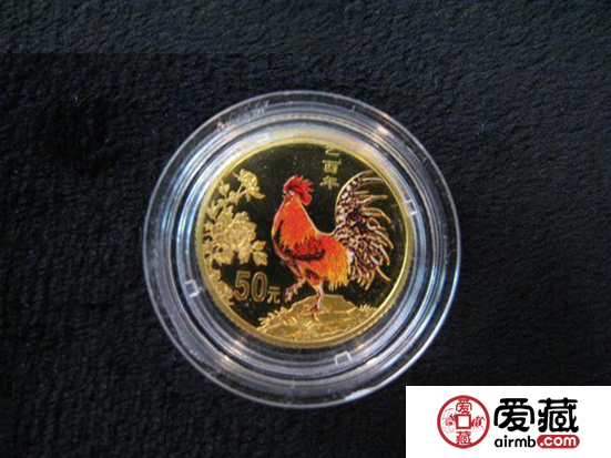 2005年(错版)彩金鸡1/10盎司彩金币价格图片