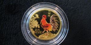2005年(错版)彩金鸡1/10盎司彩金币价格图片
