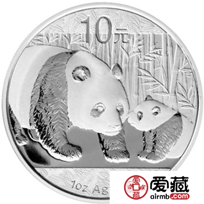 2011版熊猫金银纪念币1盎司银币图片价格