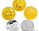 熊猫30周年金银纪念币图片和价格