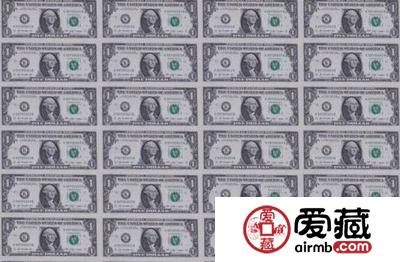 一美元连体钞价格行情预测