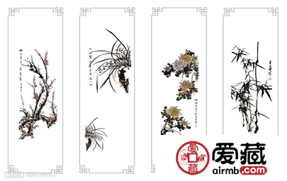 鉴赏国画四君子收藏价值