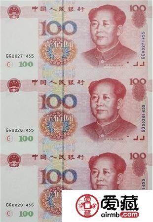 第五套人民币连体钞收藏火热 最高高达3万元