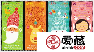 我收藏的香港圣诞邮票