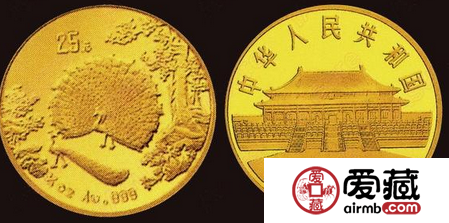 1993年孔雀开屏金币收藏价值大吗