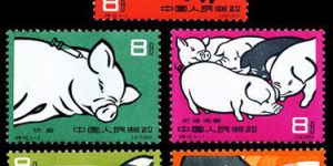 特种邮票 特40 养猪