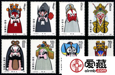 T字邮票 T45 京剧脸谱