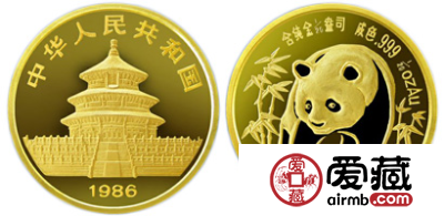1986年版1/20盎司熊猫金币