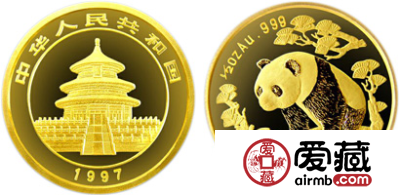 1997年版1/2盎司熊猫金币