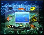 1998-29 《海底世界·珊瑚礁观赏鱼》小全张