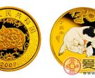 2007中国丁亥（猪）年1/10盎司彩色金币