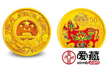 2009中国己丑（牛）年1/10盎司彩色纪念金币