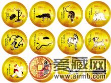十二生肖彩色金币的收藏与投资
